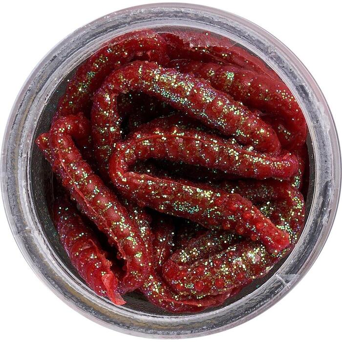 Berkley Powerbait Power Honey Worm Banaan Red-Scales