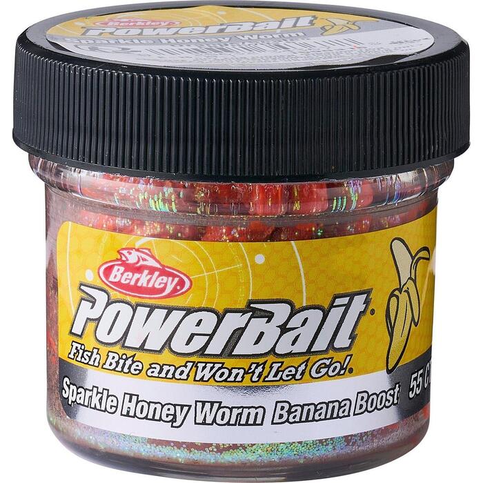 Berkley Powerbait Power Honey Worm Banaan Orange-Scales