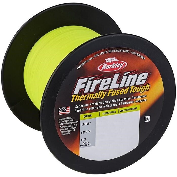Berkley Fireline Fused Flame Green 1800m 0.17mm