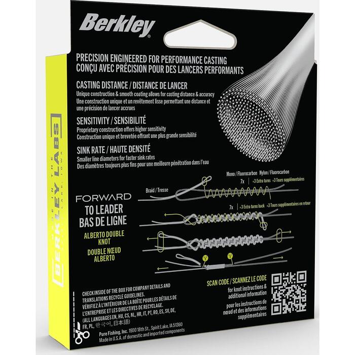 Berkley Forward Finesse Braid Flame Green 150m 0.22mm 12.4kg