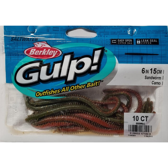 Berkley Gulp! Saltwater Sandworm 15cm Camo