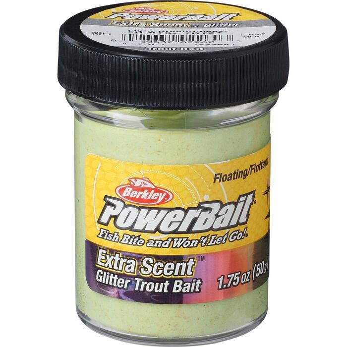 Berkley Powerbait Natural Glitter Cheese Light Green