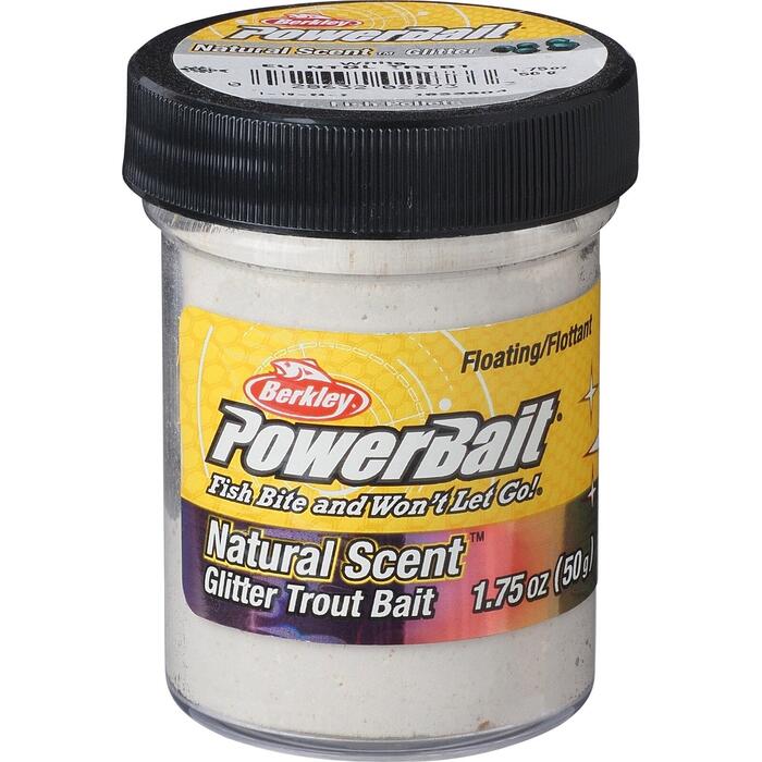 Berkley Powerbait Natural Glitter Fish Pellet White