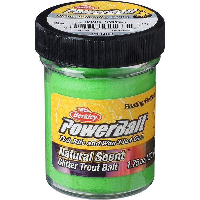Berkley Powerbait Natural Glitter Garlic Spring Green