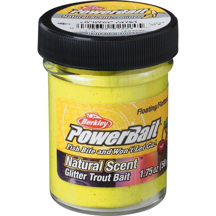 Berkley Powerbait Natural Glitter Garlic Sunshine Yellow