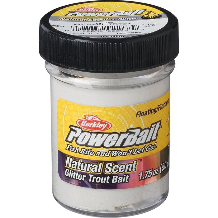 Berkley Powerbait Natural Glitter Garlic White
