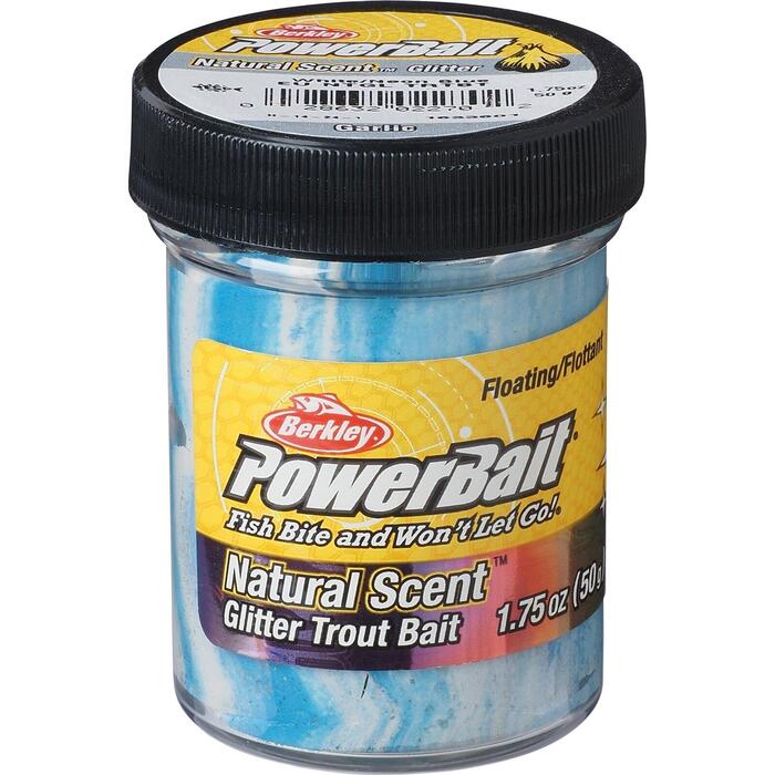 Berkley Powerbait Natural Glitter Garlic White-Blue