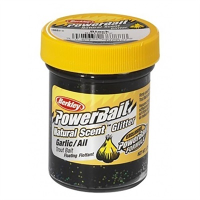 Berkley Powerbait Natural Glitter Garlic Black