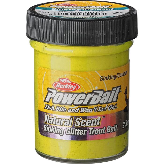 Berkley Powerbait Sinking Glitter Sunshine Yellow
