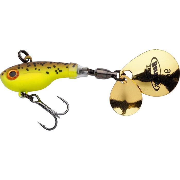 Berkley Pulse Spintail 28g Brown Chartreuse