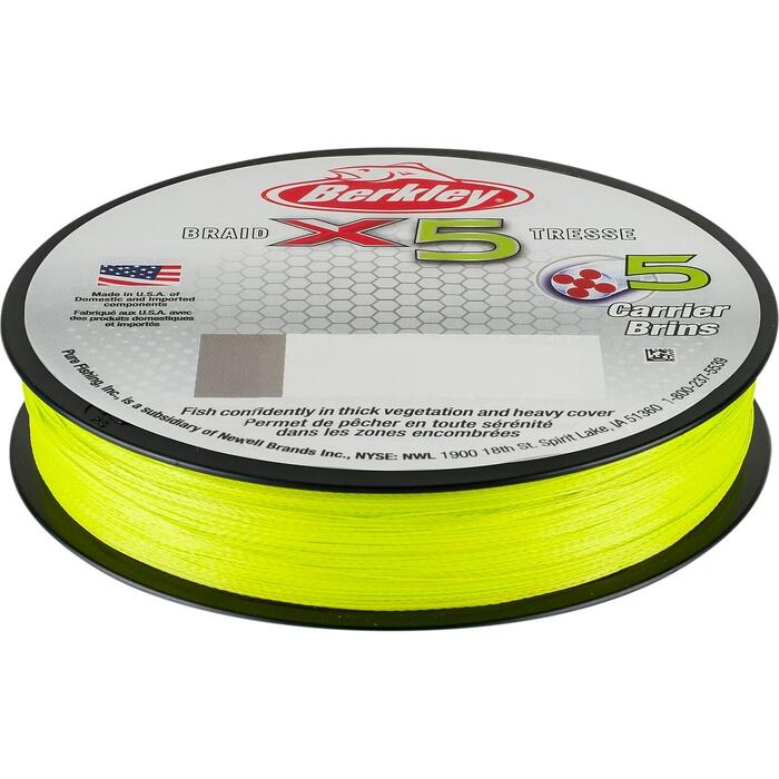 Berkley X5 Braid Flame Green 150m 0.12mm