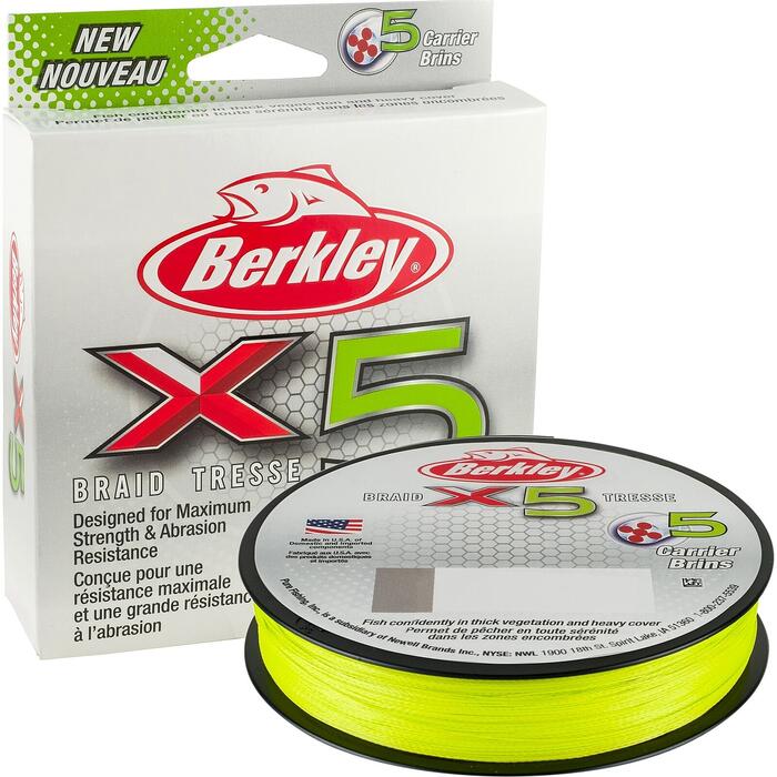 Berkley X5 Braid Flame Green 150m 0.12mm