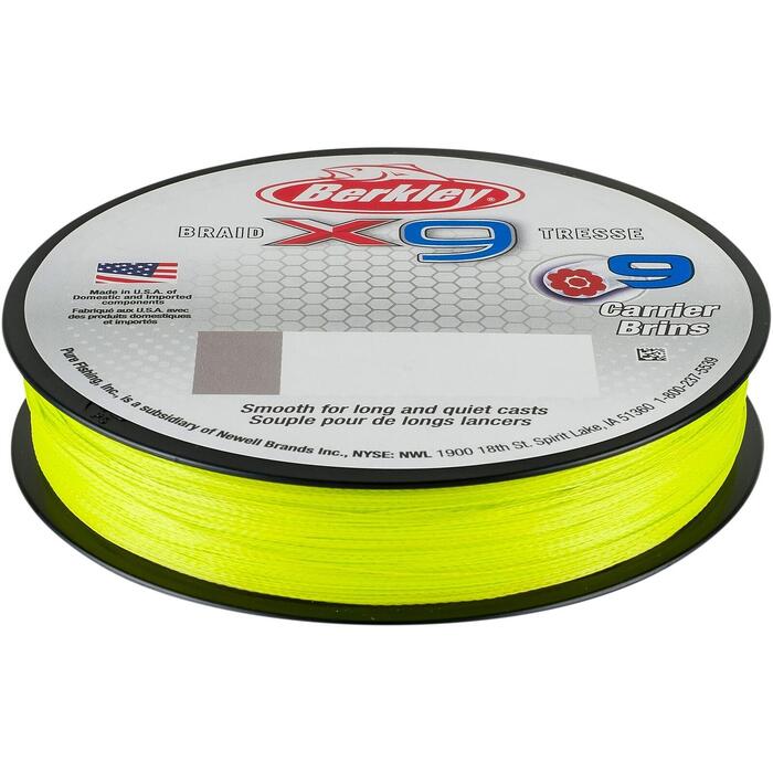 Berkley X9 Braid Flame Green 300m 0.25mm