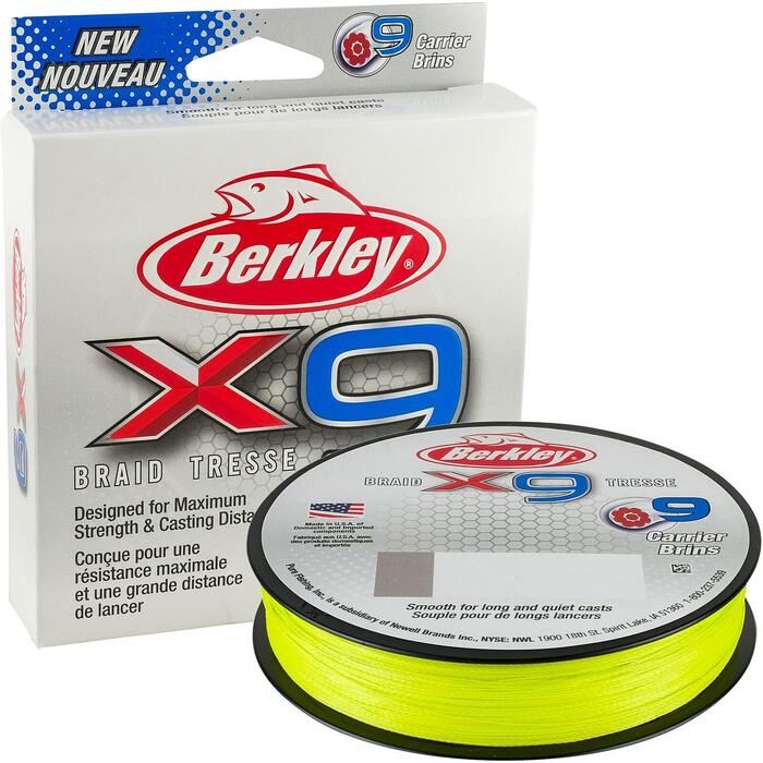 Berkley X9 Braid Flame Green 300m 0.25mm