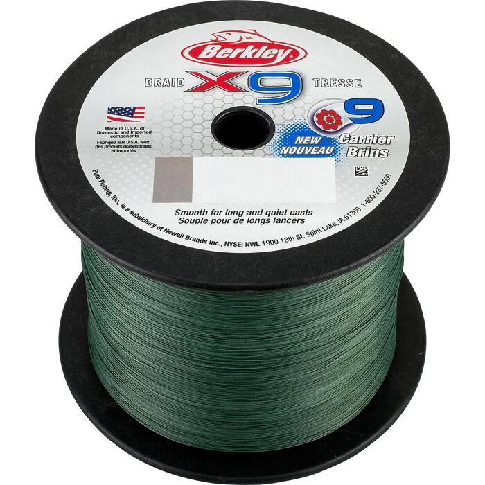 Berkley X9 Braid Green 2000m 0.17mm