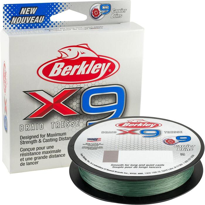 Berkley X9 Braid Green 300m 0.12mm