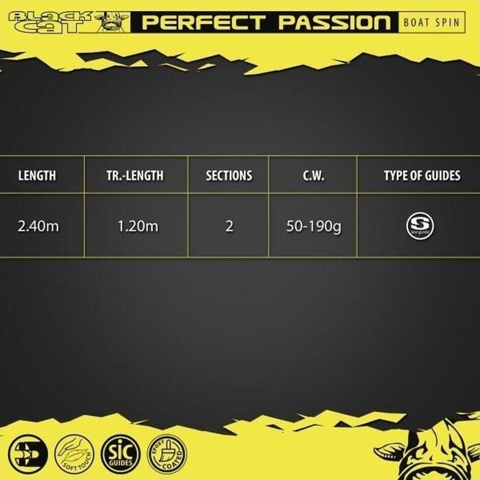 Black Cat Perfect Passion Boat Spin 2.40m 50gr tot 190gr