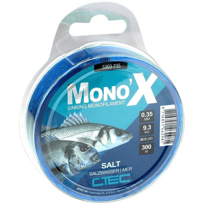 C-Tec Salt MonoX Blue 250m 0.30mm 6.70kg