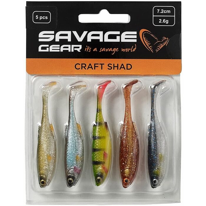Savage Gear Craft Shad Clear Water Mix 7.2cm 2.6gr 5pcs