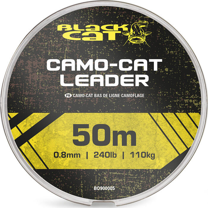Black Cat Camo-Cat Leader 110kg 0.8mm
