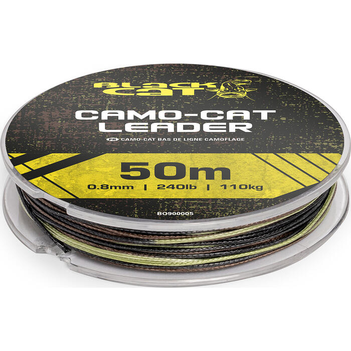 Black Cat Camo-Cat Leader 110kg 0.8mm