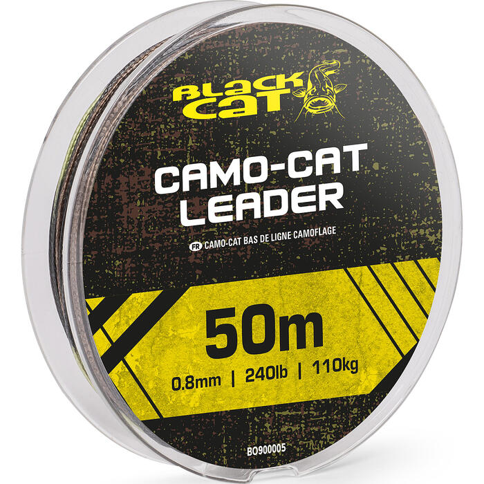 Black Cat Camo-Cat Leader 110kg 0.8mm