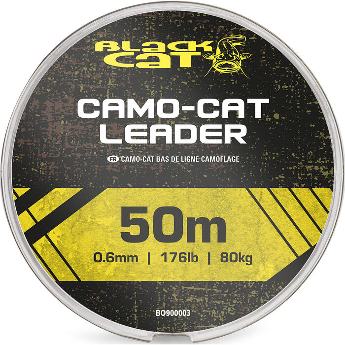 Black Cat Camo-Cat Leader 80kg 0.6mm