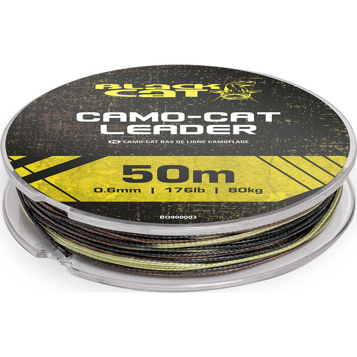 Black Cat Camo-Cat Leader 80kg 0.6mm