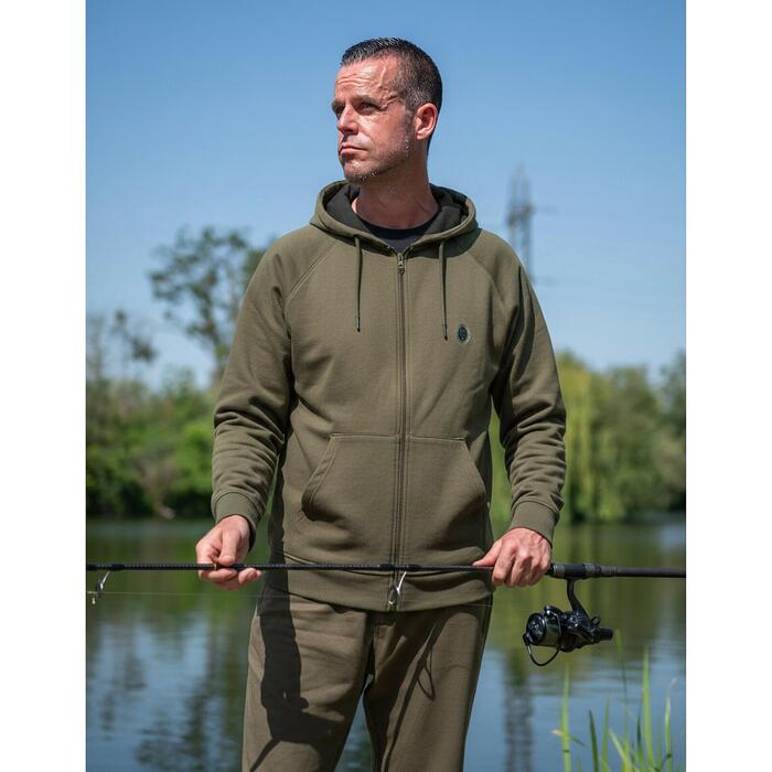 Fox Collection Zipped Hoody Green XL