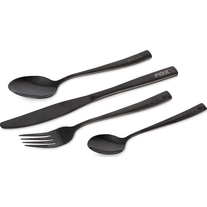 Fox Cookware Black Stainless Cutlery Set