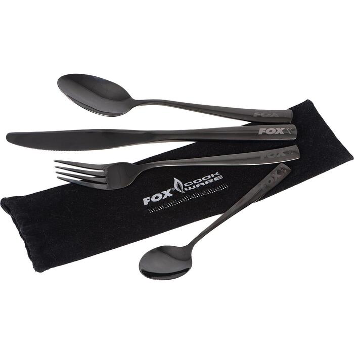 Fox Cookware Black Stainless Cutlery Set