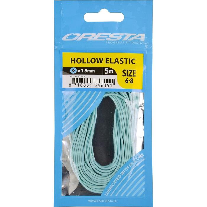 Cresta Hollow Elastic 5m Blue 1.5mm 6-8