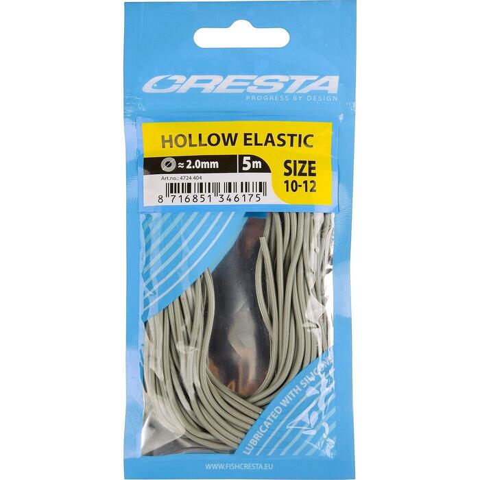 Cresta Hollow Elastic 5m Grey 2.0mm 10-12
