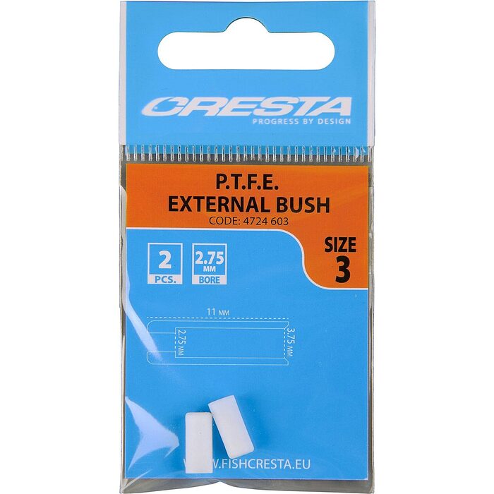 Cresta PTFE External Bush Size 3 Inner Dia 2.75mm Pole Tip Dia 2.75mm