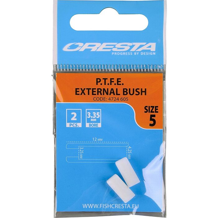 Cresta PTFE External Bush Size 5 Inner Dia 3.25mm Pole Tip Dia 3.25mm