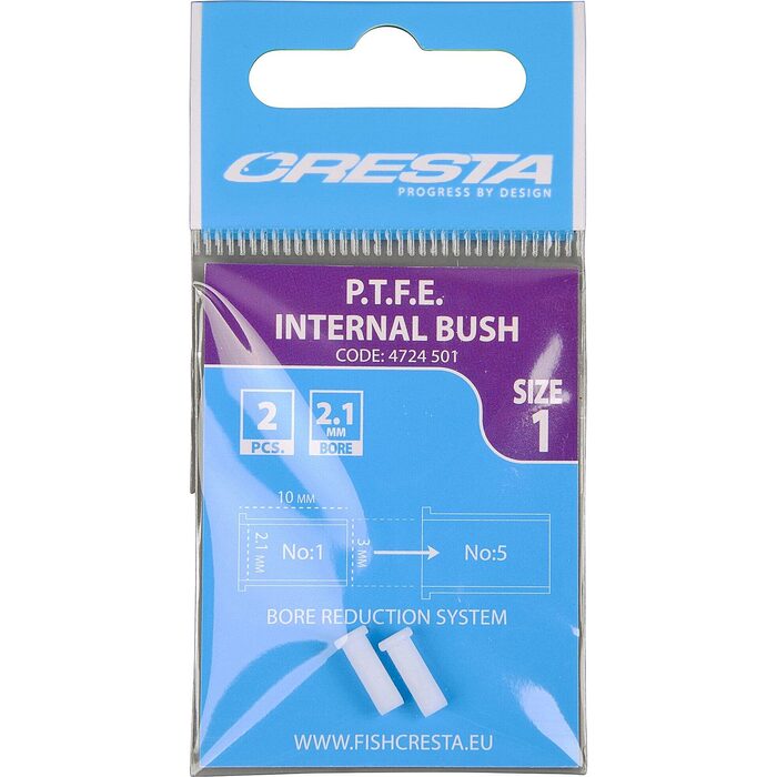 Cresta PTFE Internal Bush Size 1 Inner Dia 2.10mm Fits Size 5