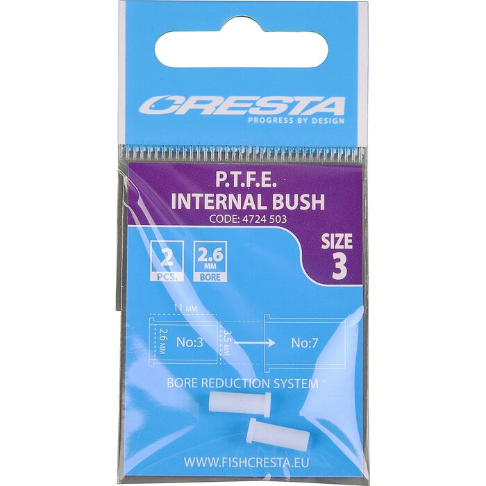Cresta PTFE Internal Bush Size 3 Inner Dia 2.60mm Fits Size 7