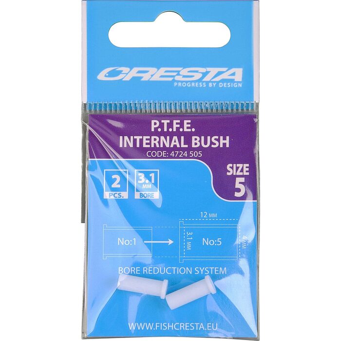 Cresta PTFE Internal Bush Size 5 Inner Dia 3.10mm Min Size 1