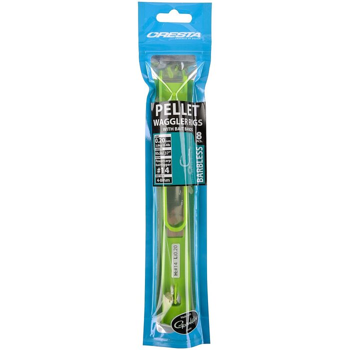 Cresta Pellet Waggler Rigs & Band Barbless 95cm 0.20mm H014