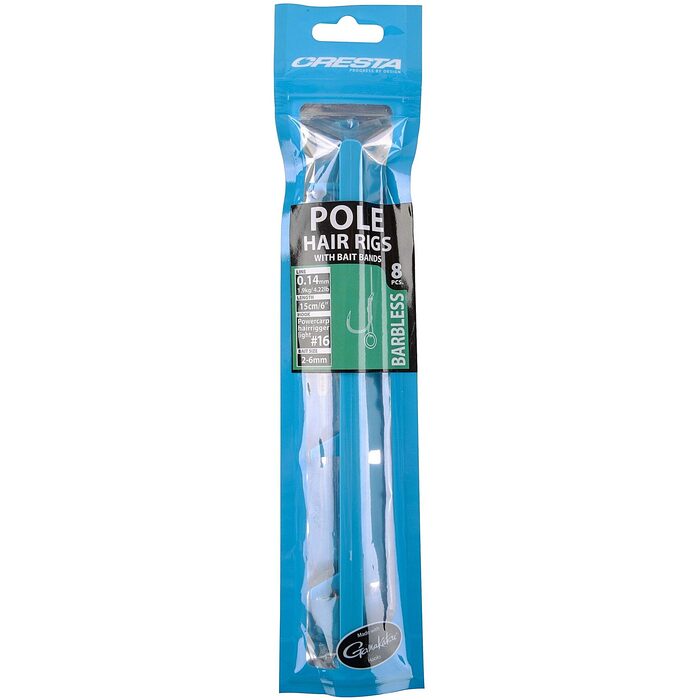 Cresta Pole Hair Rigs & Baitband Barbless 15cm 0.16mm H012