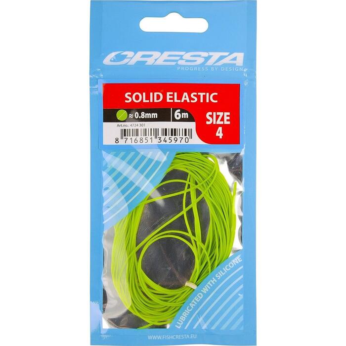 Cresta Solid Elastic 6m Neon Green 0.8mm 4