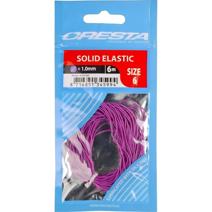 Cresta Solid Elastic 6m Paars 1.0mm