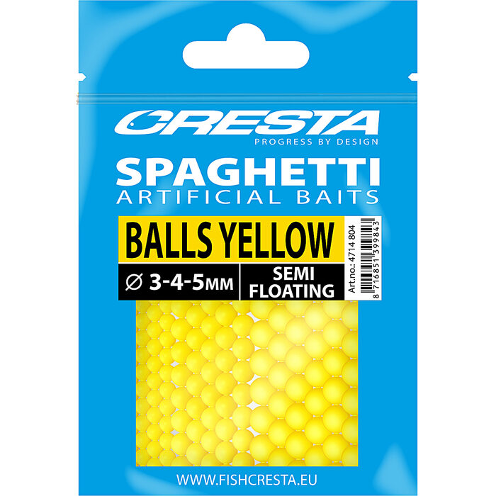 Cresta Spaghetti Ball Yellow 3/4/5mm