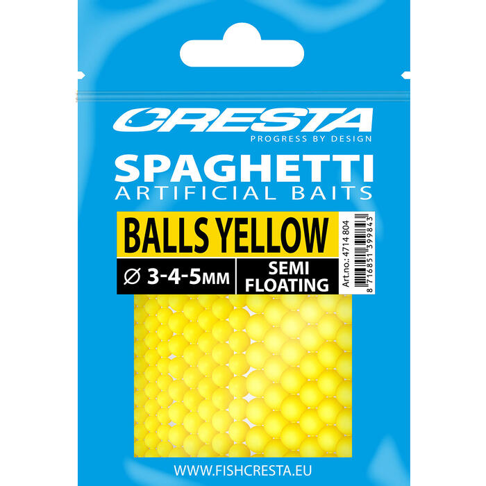 Cresta Spaghetti Ball Yellow 3/4/5mm