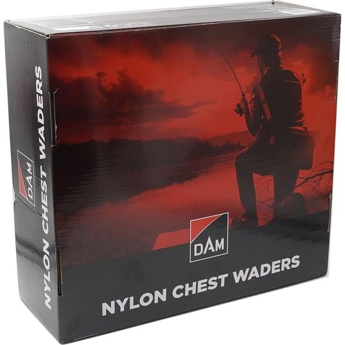 DAM Nylon Chest Waders 40/41 Light Grey