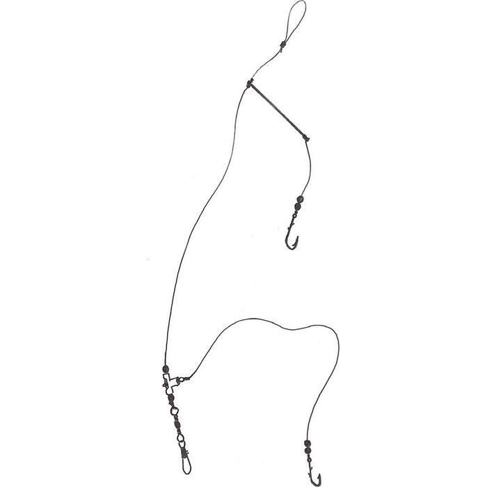 Deep Blue Flat Sea Rig 1-Arm 2-Haaks H2