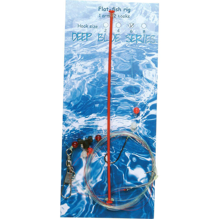 Deep Blue Flat Sea Rig 1-Arm 2-Haaks H4