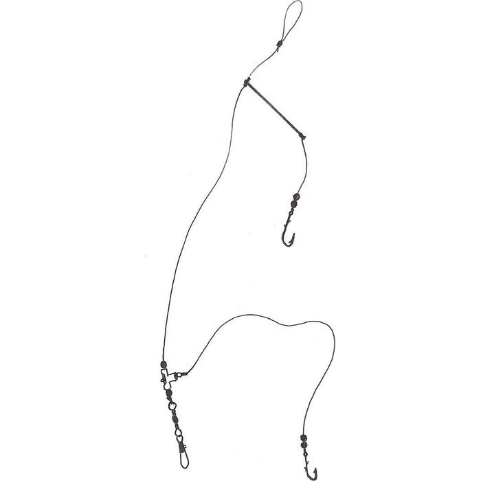 Deep Blue Flat Sea Rig 1-Arm 2-Haaks H4
