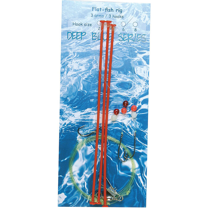 Deep Blue Flat Sea Rig 3-Arm 3-Haaks H2