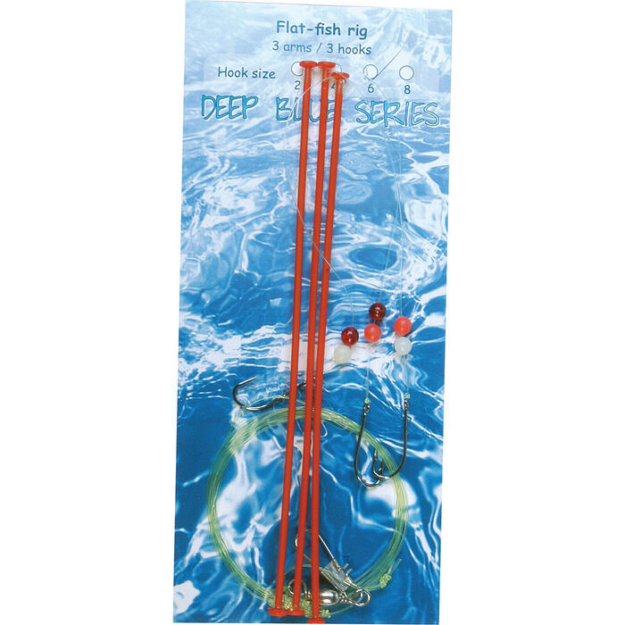 Deep Blue Flat Sea Rig 3-Arm 3-Haaks H8